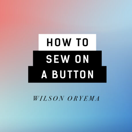 How to sew on a button