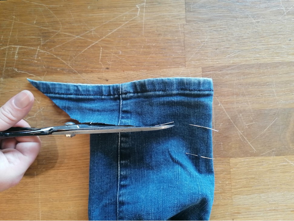 First time jean patch : r/SewingForBeginners