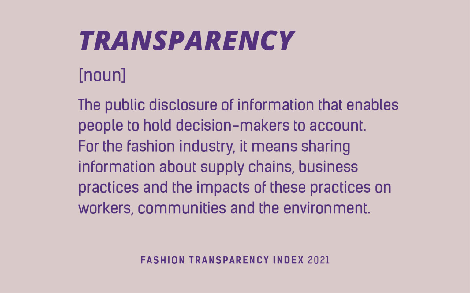 Why fashion transparency matters, according to the experts : Fashion ...