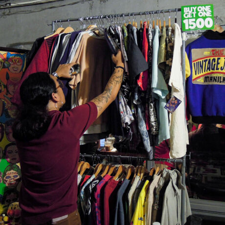 Old clothes gets a second chance in a one day flea market